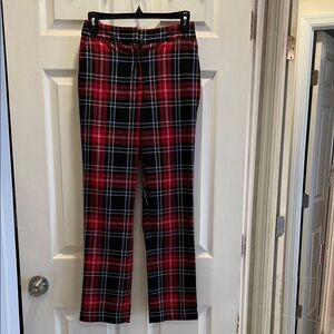 Draper James Red and Black Plaid Pants